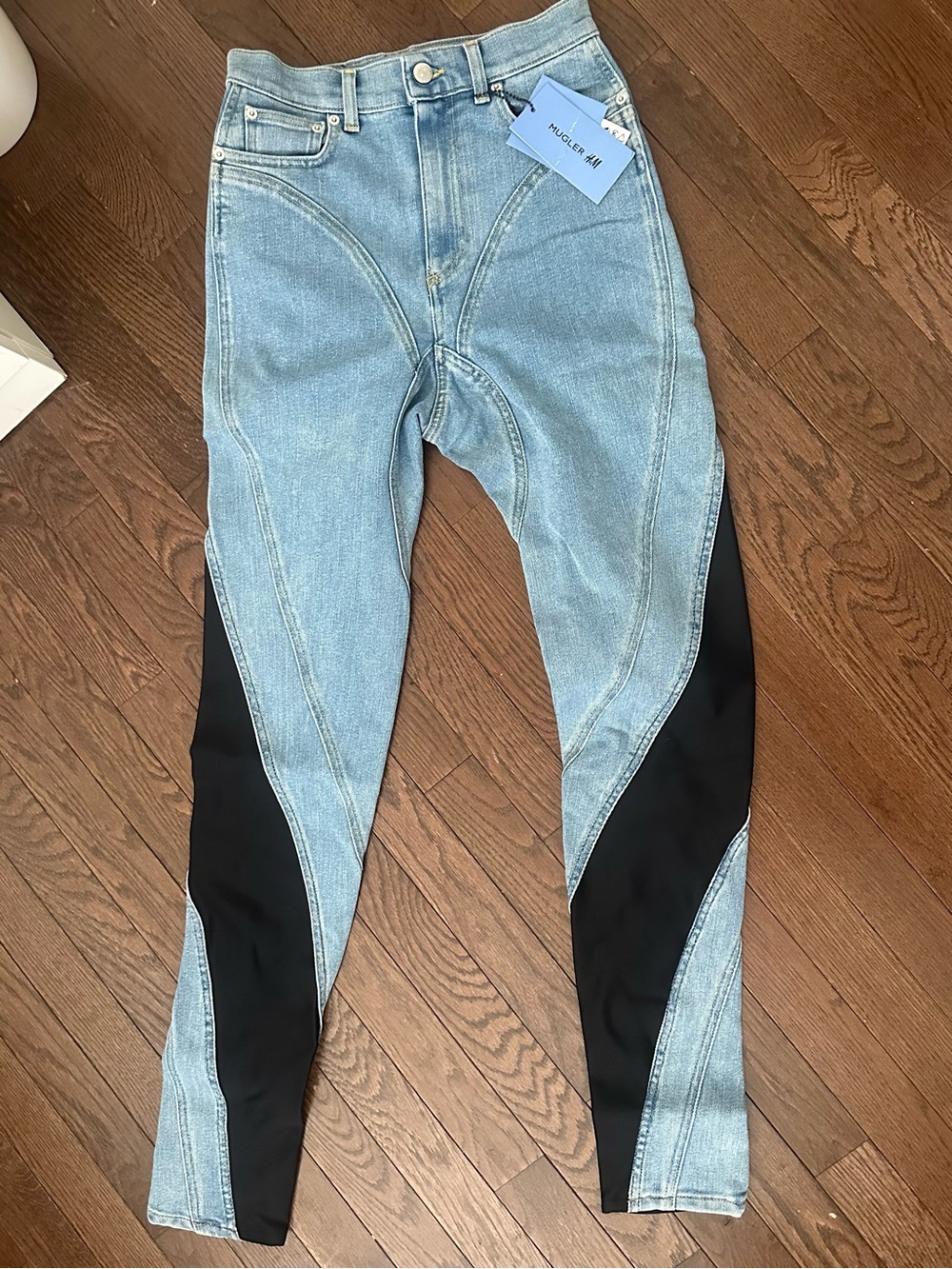 Mugler x H&M Light Wash Denim Jeans - Size 6 (US)